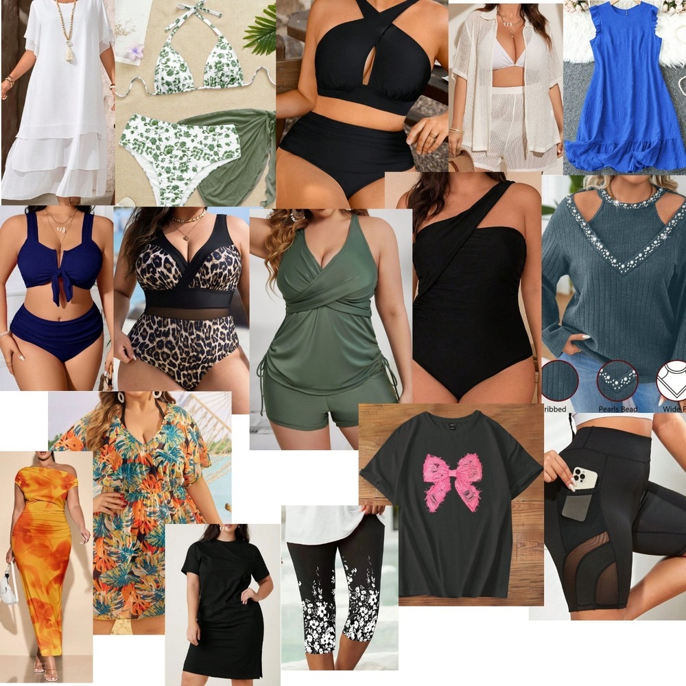 LOT: 20 Pcs Women's Shein Clothing - Mostly Summer - New - Size 3XL - Lot‎ #2